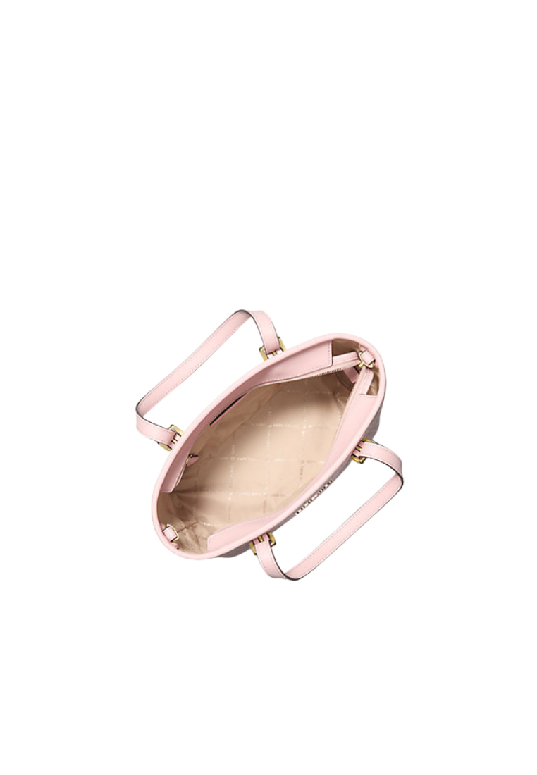 ( PREORDER ) Michael Kors Jet Set Travel Extra-Small Logo Top-Zip Tote Bag In Powder Blush Multi 35T9GTVT0B