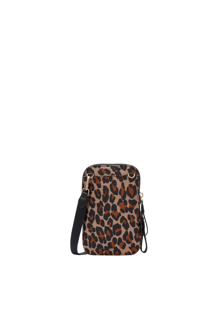 ( PREORDER ) Kate Spade Chelsea Leopard North South Crossbody Bag In Brown Multi KH750