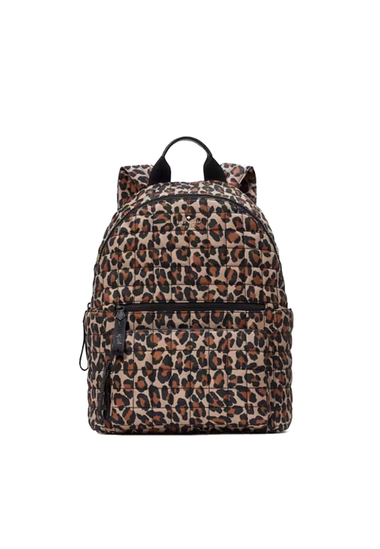 Kate Spade Camden Quilted Leopard Backpack In Brown Multi KI382