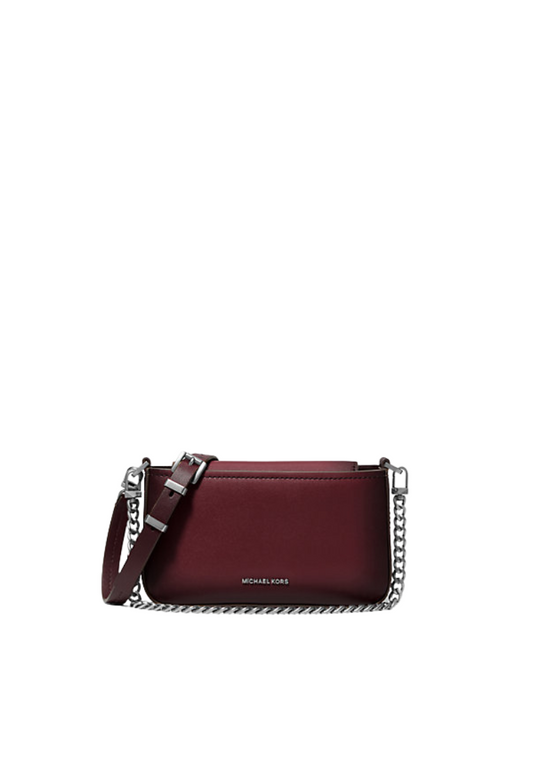 ( PREORDER ) Michael Kors Bryant Smal Burnished Leather Crossbody bag In Oxblood 32F5TYTU1O
