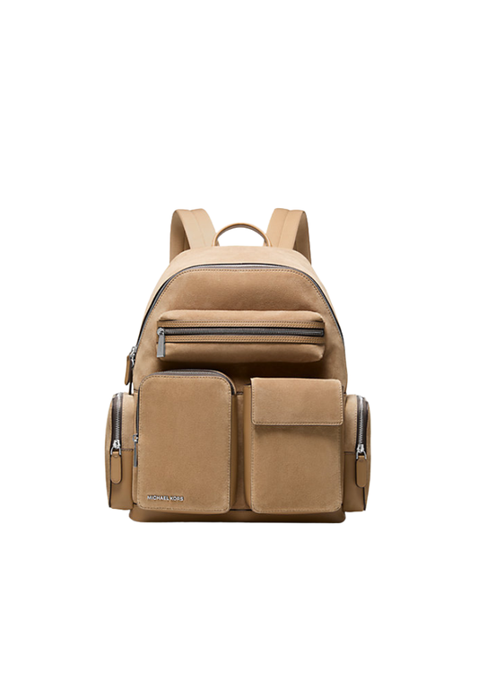 ( PREORDER ) Michael Kors Dakota Suede Cargo Backpack In Husk 33F5BHDB7S