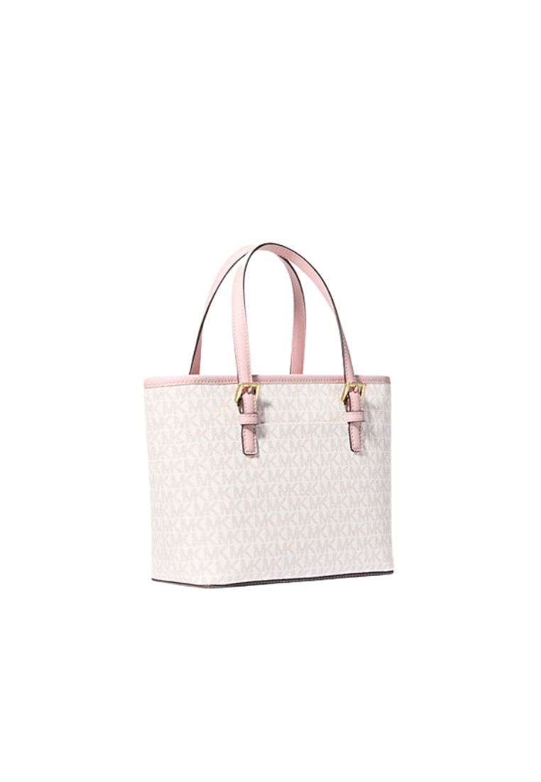 ( PREORDER ) Michael Kors Jet Set Travel Extra-Small Logo Top-Zip Tote Bag In Powder Blush Multi 35T9GTVT0B
