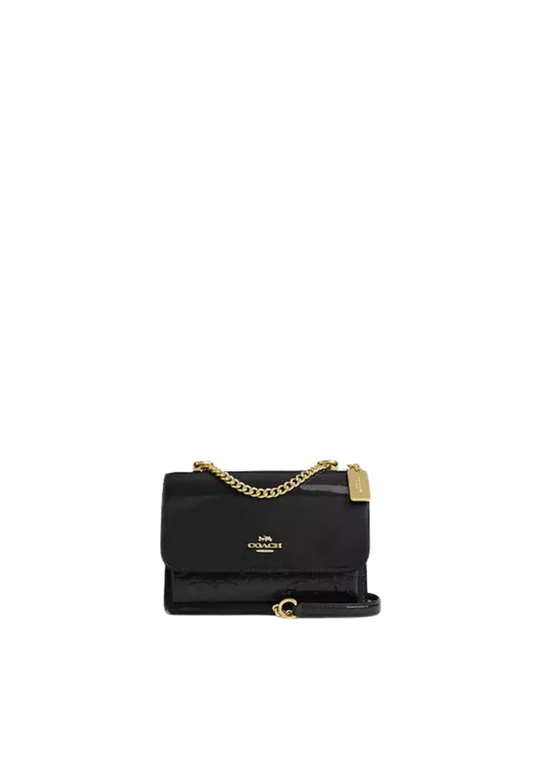 ( PREORDER ) Coach Klare Shoulder Bag In Gold Black CV397