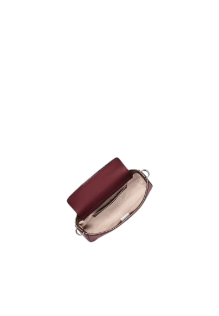 ( PREORDER ) Michael Kors Bryant Smal Burnished Leather Crossbody bag In Oxblood 32F5TYTU1O