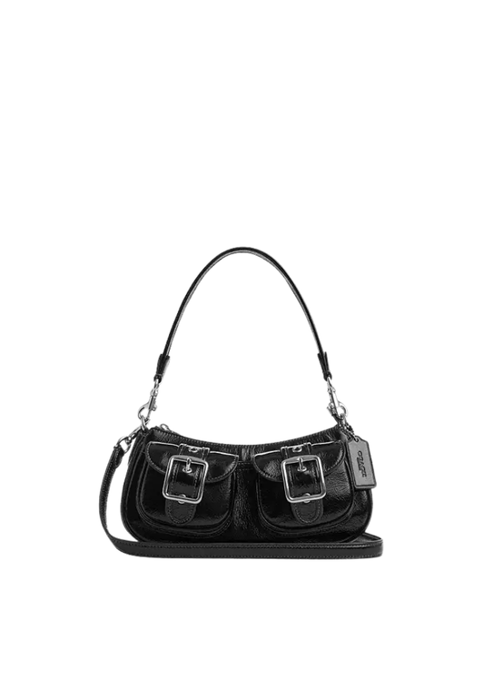 ( PREORDER ) Coach Ashton Crossbody Bag In Silver Black CBJ01