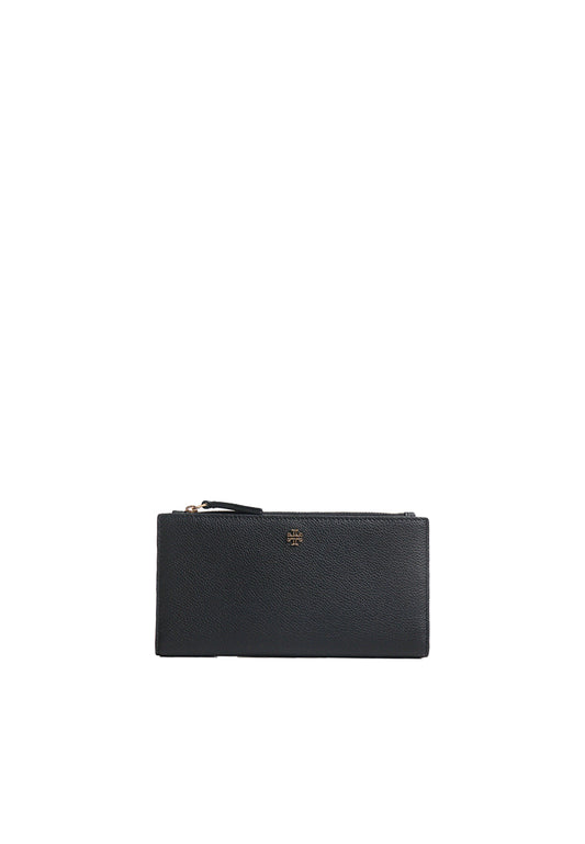 Tory Burch Blake Slim Wallet In Black Devorn Sand 177027