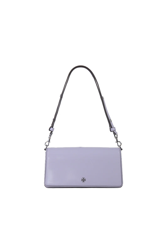 Tory Burch Emerson Patent Convertible Crossbody Bag In Violet Sky 157620