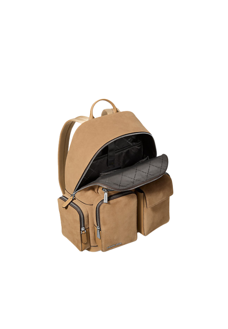 ( PREORDER ) Michael Kors Dakota Suede Cargo Backpack In Husk 33F5BHDB7S