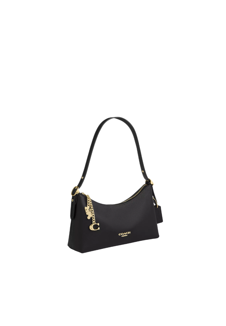 ( PREORDER ) Coach Emeilia Shoulder Bag In Gold Black CFO89