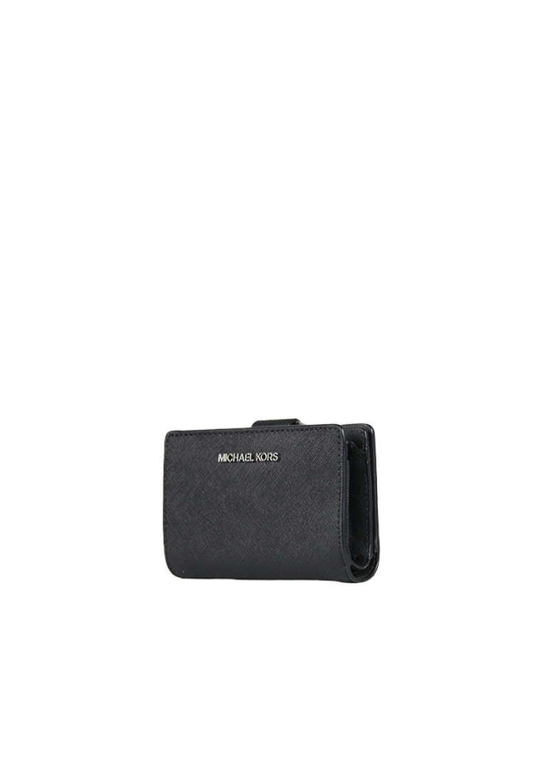 Michael Kors Bifold Medium Wallet Zip Coin In Black 35R4STVF6L