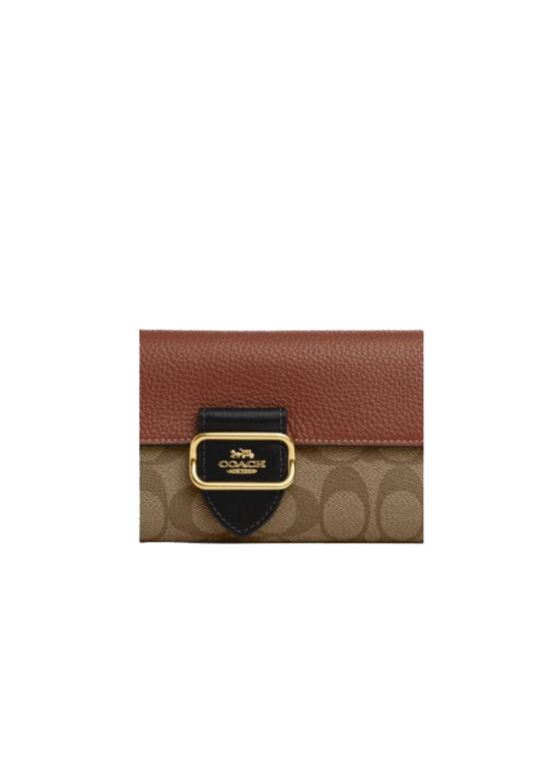 Coach Morgan Slim Wallet In Khaki Multi CP246