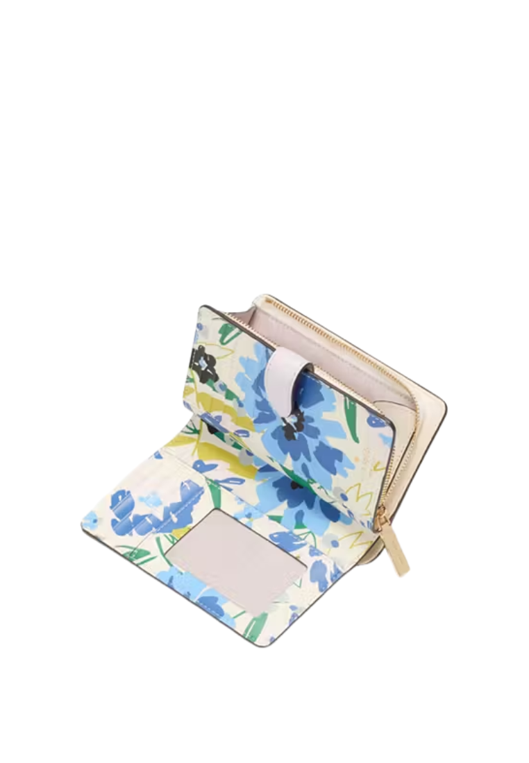 Kate Spade Madison Interior Printed Wallet Medium Billfold In Pale Amethyst KK950