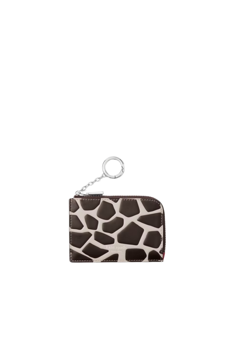 ( PREORDER ) Kate Spade Giraffe Mini Zip Wallet In Multi KP568