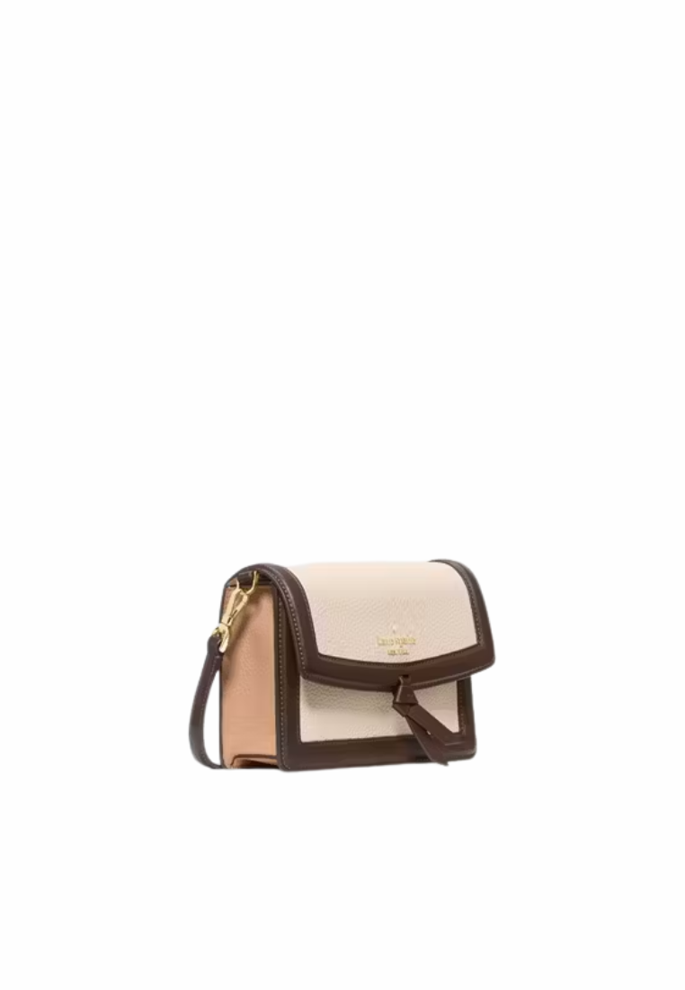 Kate Spade Knott Colorblock Mini Flap Crossbody Bag In Milk Glass KM610