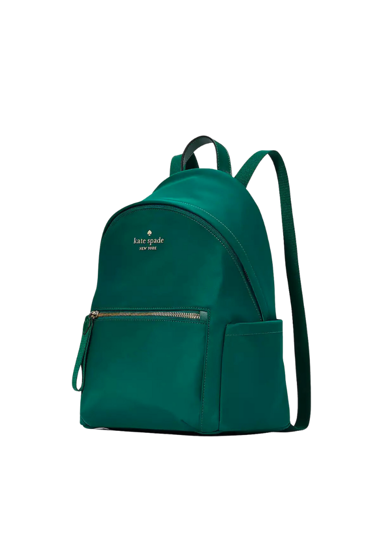 Kate Spade Chelsea Medium Backpack Nylon In Deep Jade KC522