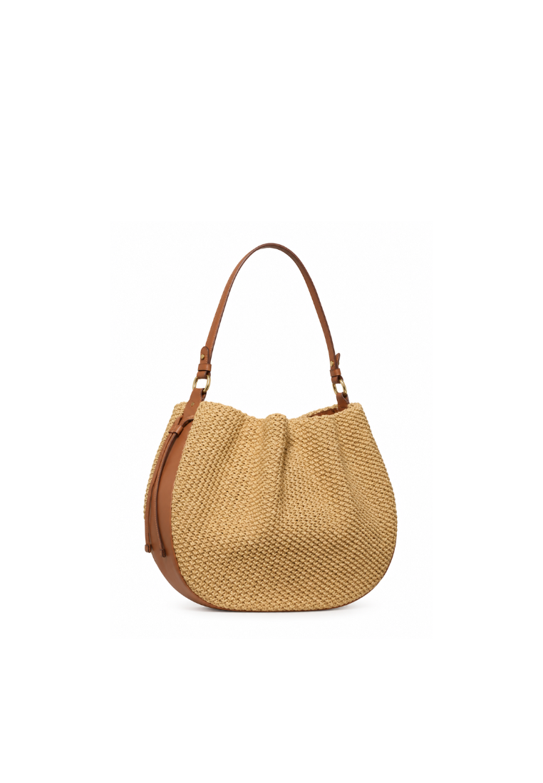 Kate Spade New York Pinch Straw Tote Bag In Natural Multi KO479