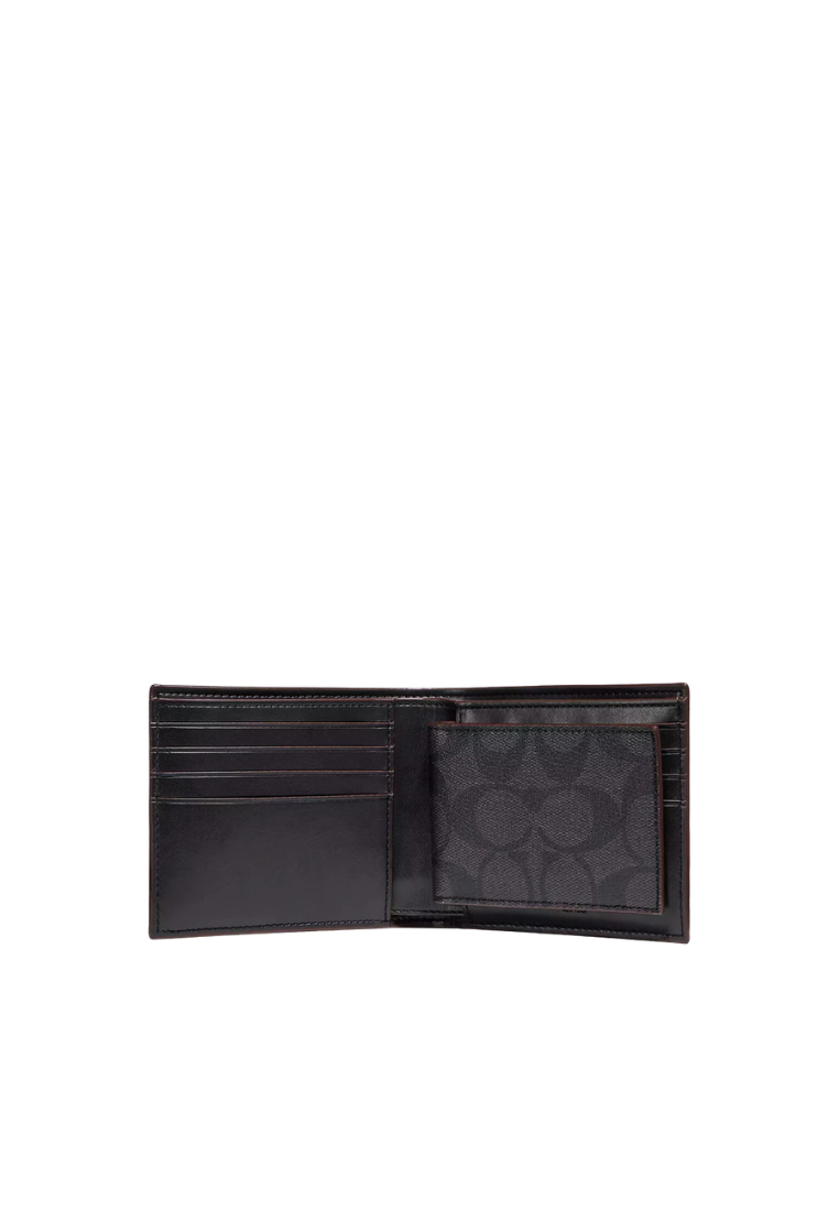 Coach 3 In 1 Wallet In Signature Canvas In Oxblood CR905