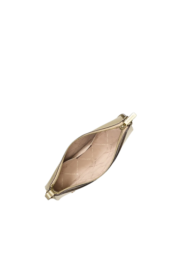 Michael Kors Arden Medium Metallic Crossbody Bag In Pale Gold 35F5G4XC8M
