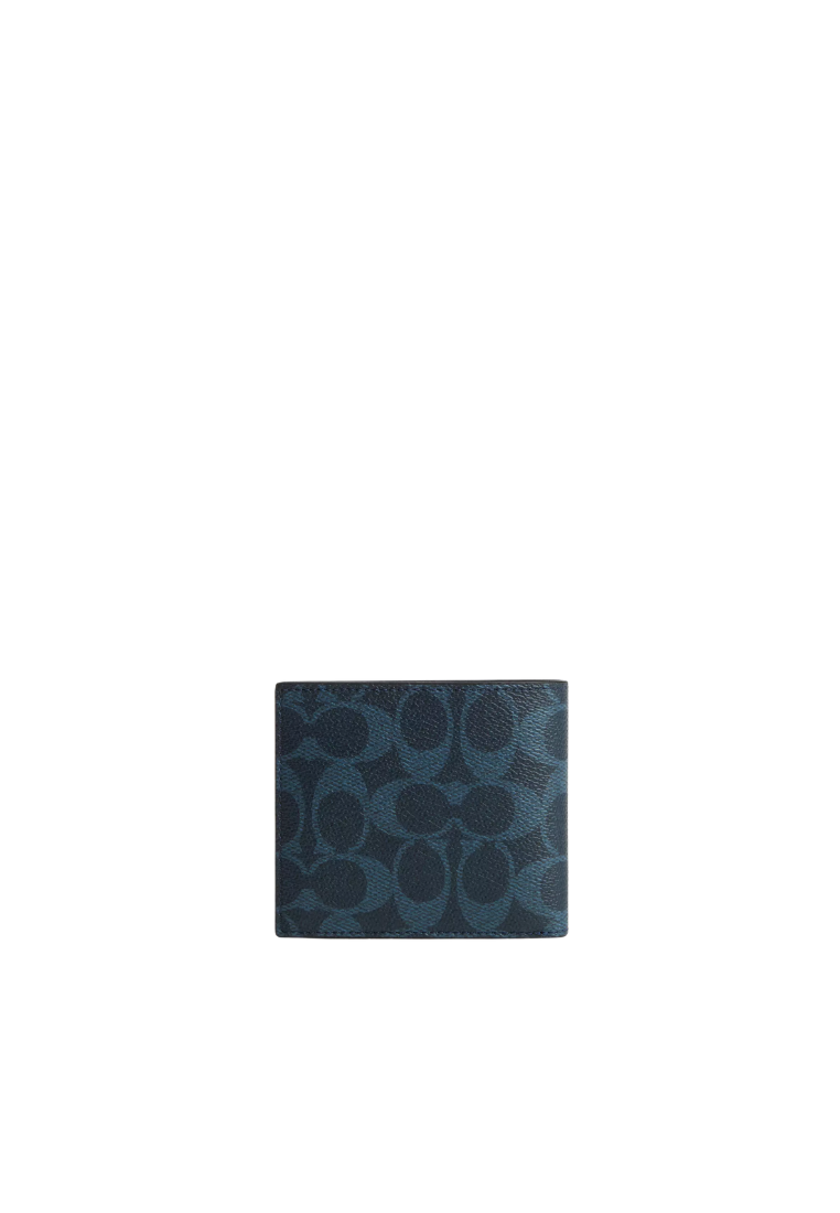 Coach ID Billfold Wallet In Ink Blue CY394