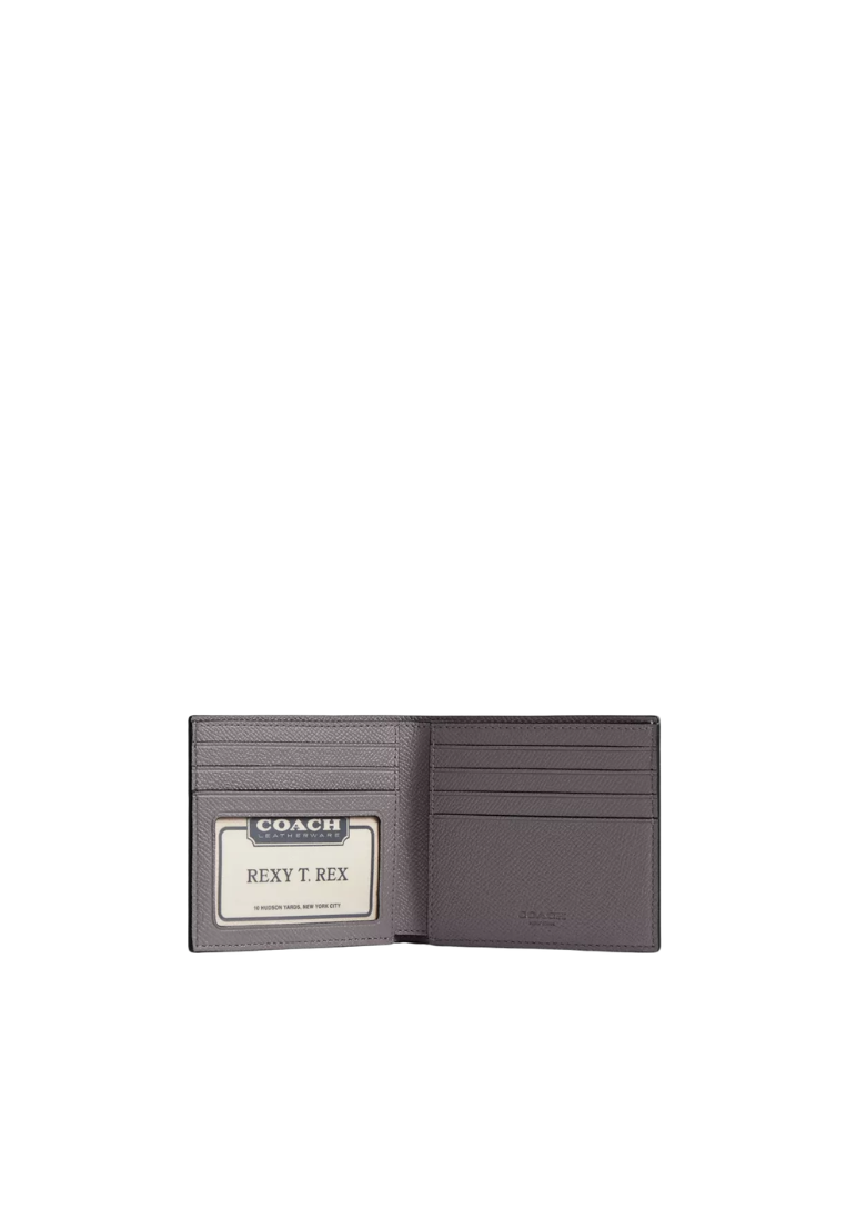 Coach ID Billfold Wallet In Graphite CEB80