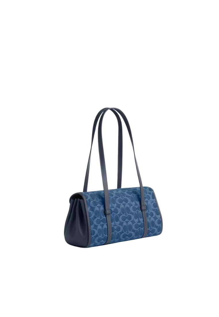 Coach Bridget Flap Shoulder Bag In Signature Denim In Indigo CDE94