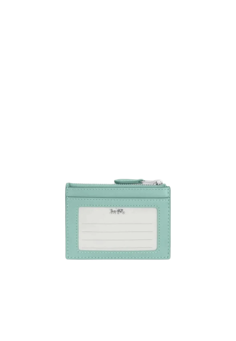 Coach Skinny Id Card Case In Signature Jacquard In Faded Blue CT994