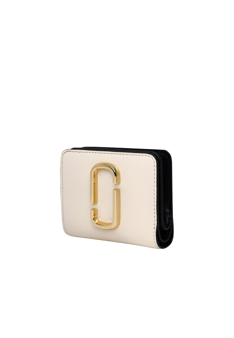 Marc Jacobs The Snapshot Mini Compact Wallet In New Cloud White Multi M0013360