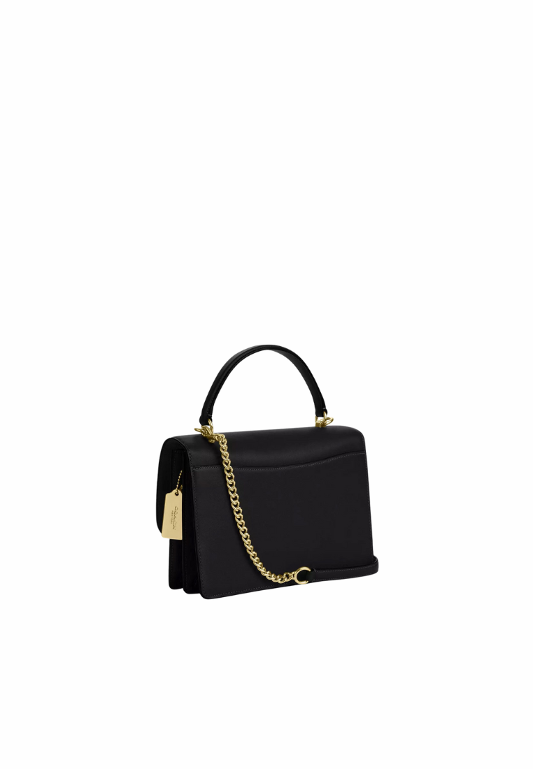 Coach Klare Top Handle Signature Canvas In Walnut Black CY687
