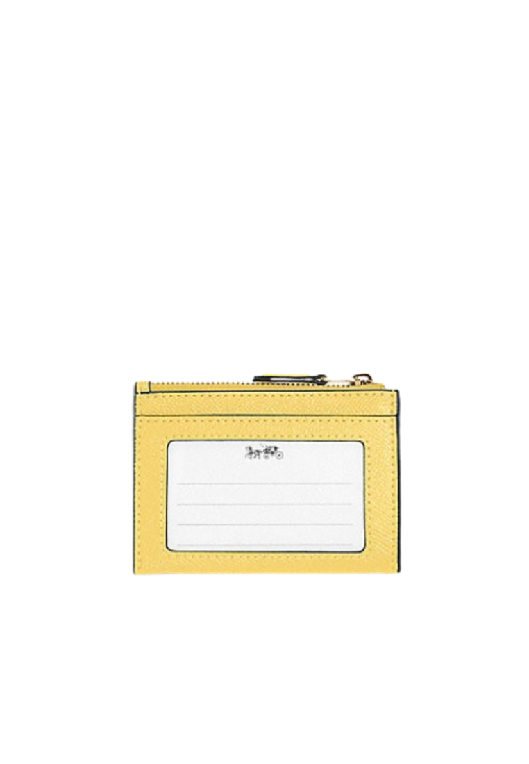 Coach Mini Skinny Id Card Case In Retro Yellow 88250