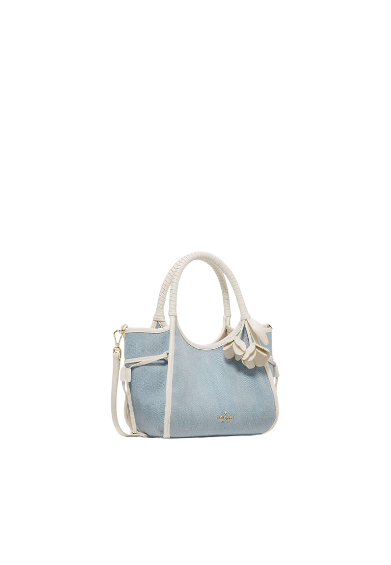 Kate Spade Stash Mini Carryall Bag Denim Floral In Blue Multi KN649