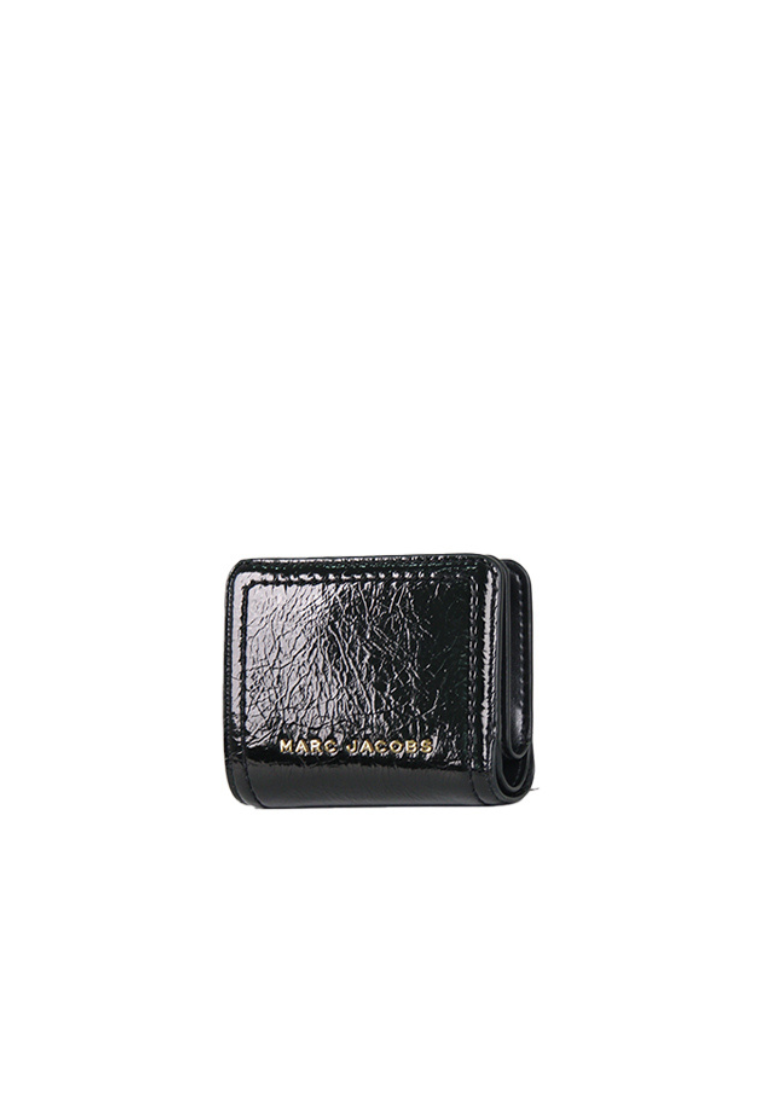 Marc Jacobs Mini Compact Wallet Patent Leather In Black S133M01RE21