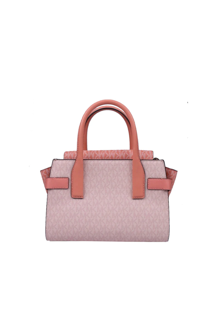 Michael Kors Medium Signature Carmen 35S2GNMS8V Satchel Bag In Sherbert Multi