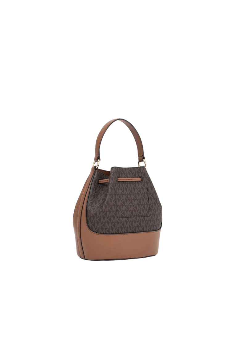Michael Kors Reed Medium Belted Signature Bucket Bag In Brown 35F4G6RM2B