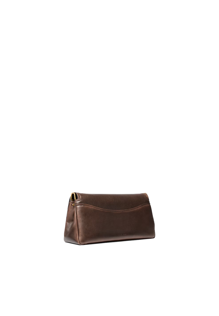 ( PREORDER ) Michael Kors Bryant Large Leather Convertible Shoulder Bag In Chocolate 30F6AYTL7T