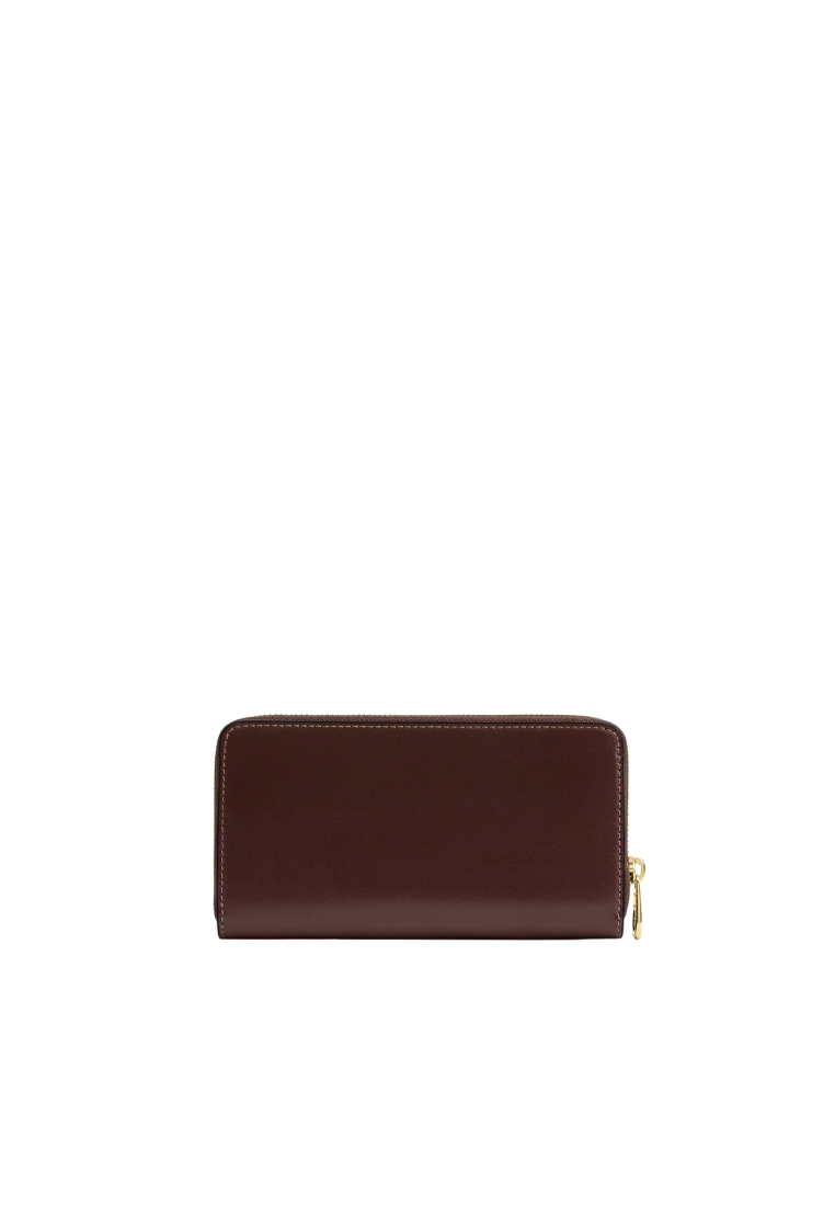Coach Long Zip Around Wallet In Maple CEC19