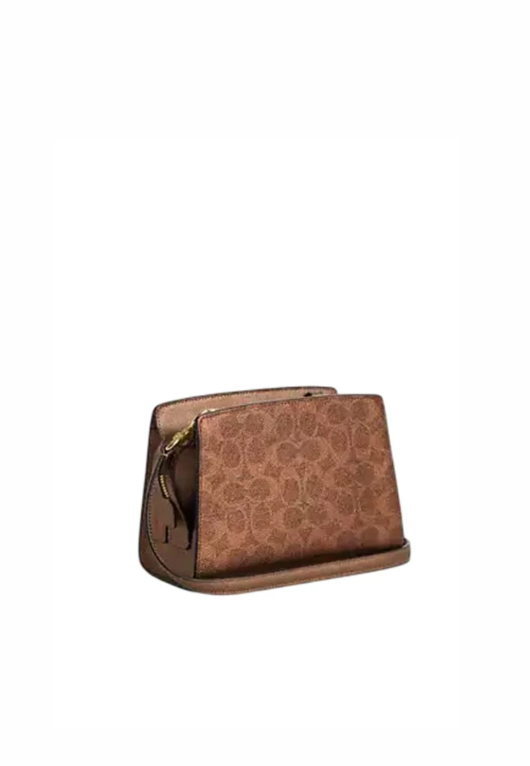 Coach Gia Crossbody Bag In Signature Canvas In Brown Copper CCK70