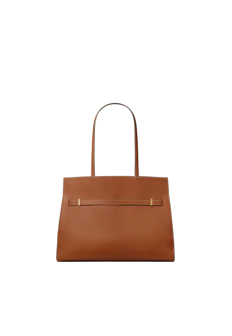 ( PREORDER ) Tory Burch Lee Radziwill Tote Bag In Aged Tan 178840