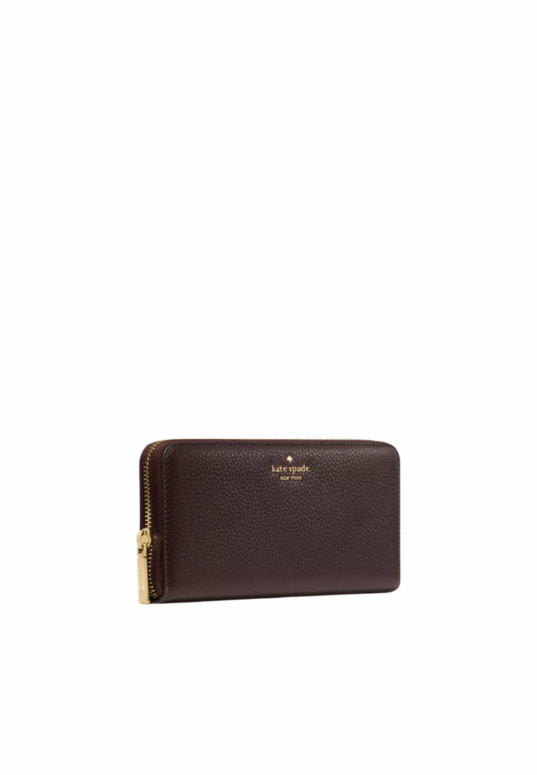 Kate Spade Lena Large Continental Wallet In Hot Fudge KH786