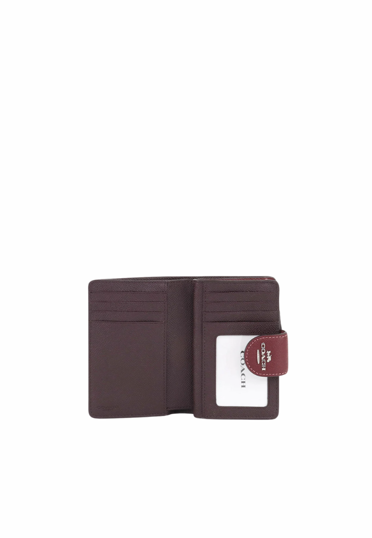 Coach Medium Corner Zip Wallet In Dark Wine CB041