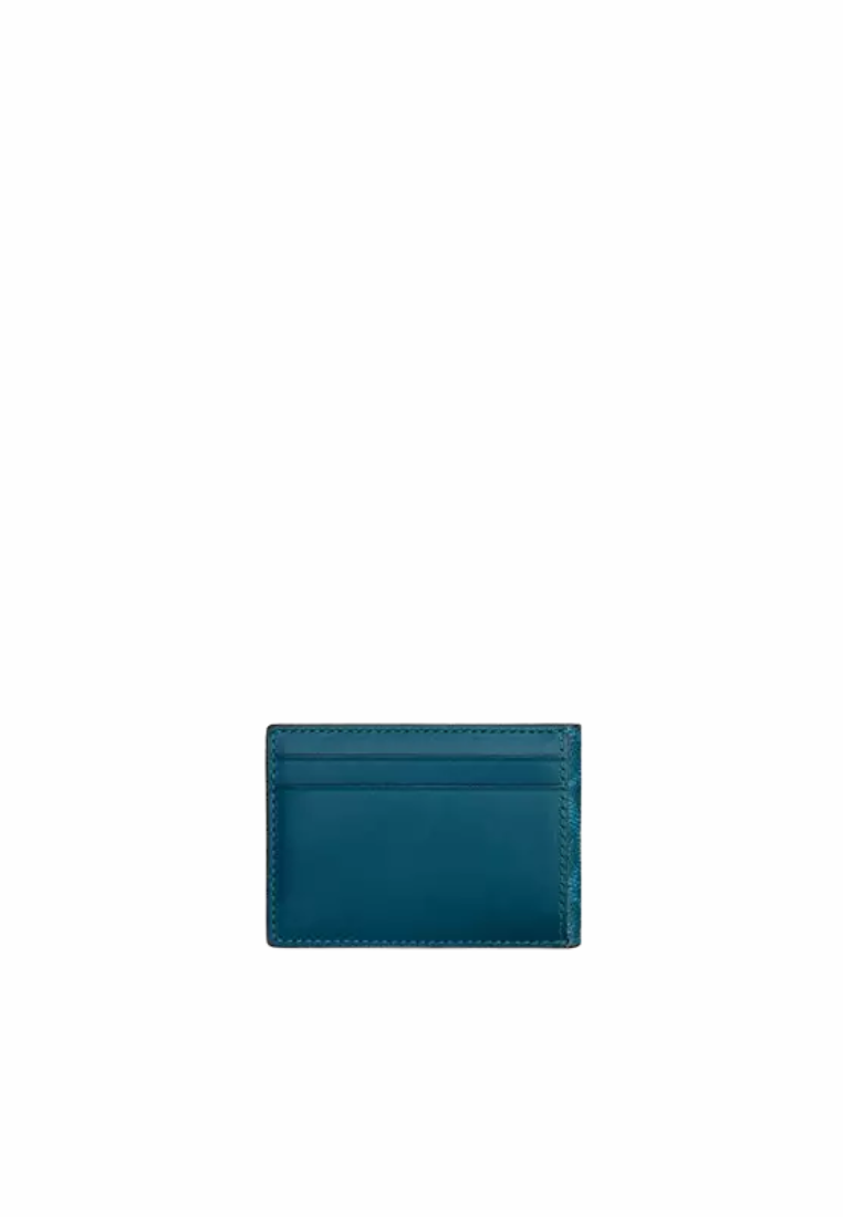 Coach Compact Billfold Wallet In Signature Canvas In Aqua Marine Teal CW368
