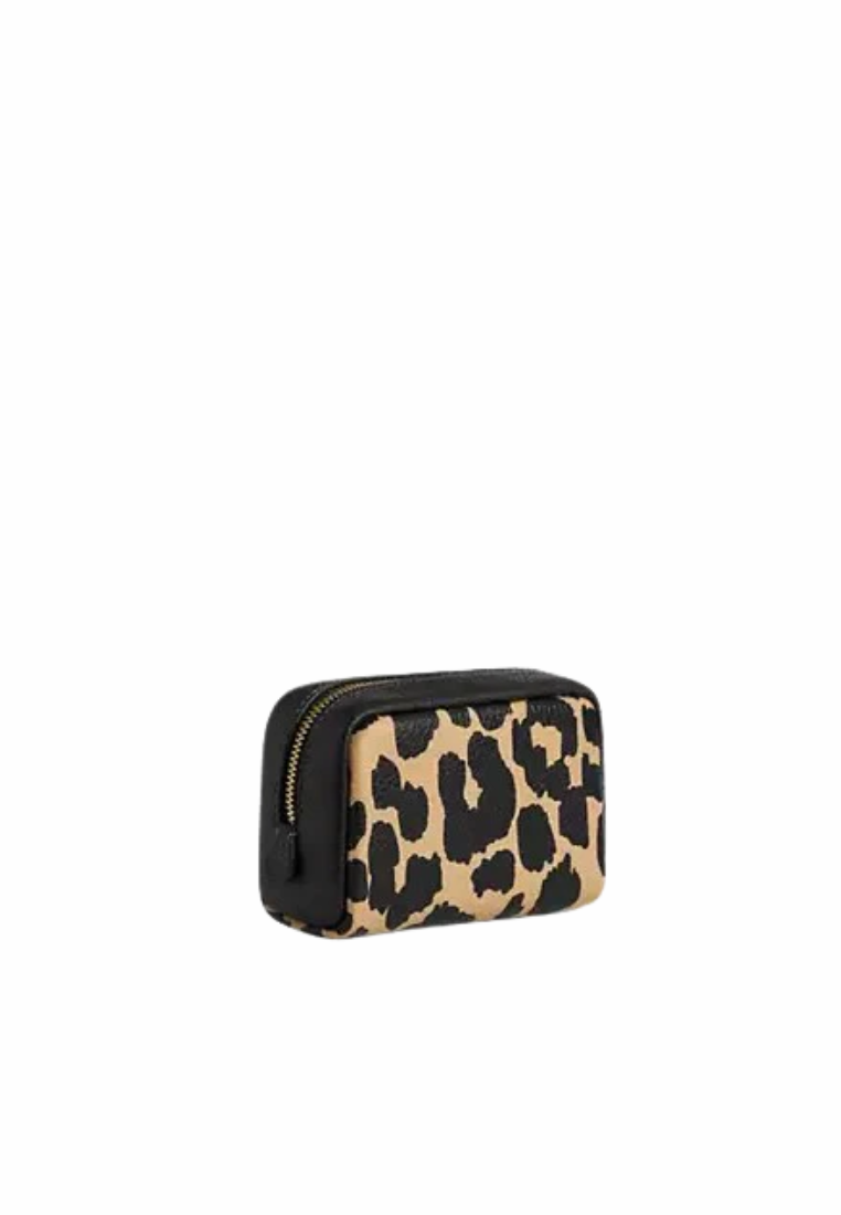Coach Pouch Wristlet With Leopard Print In Leopard Multi CBP13