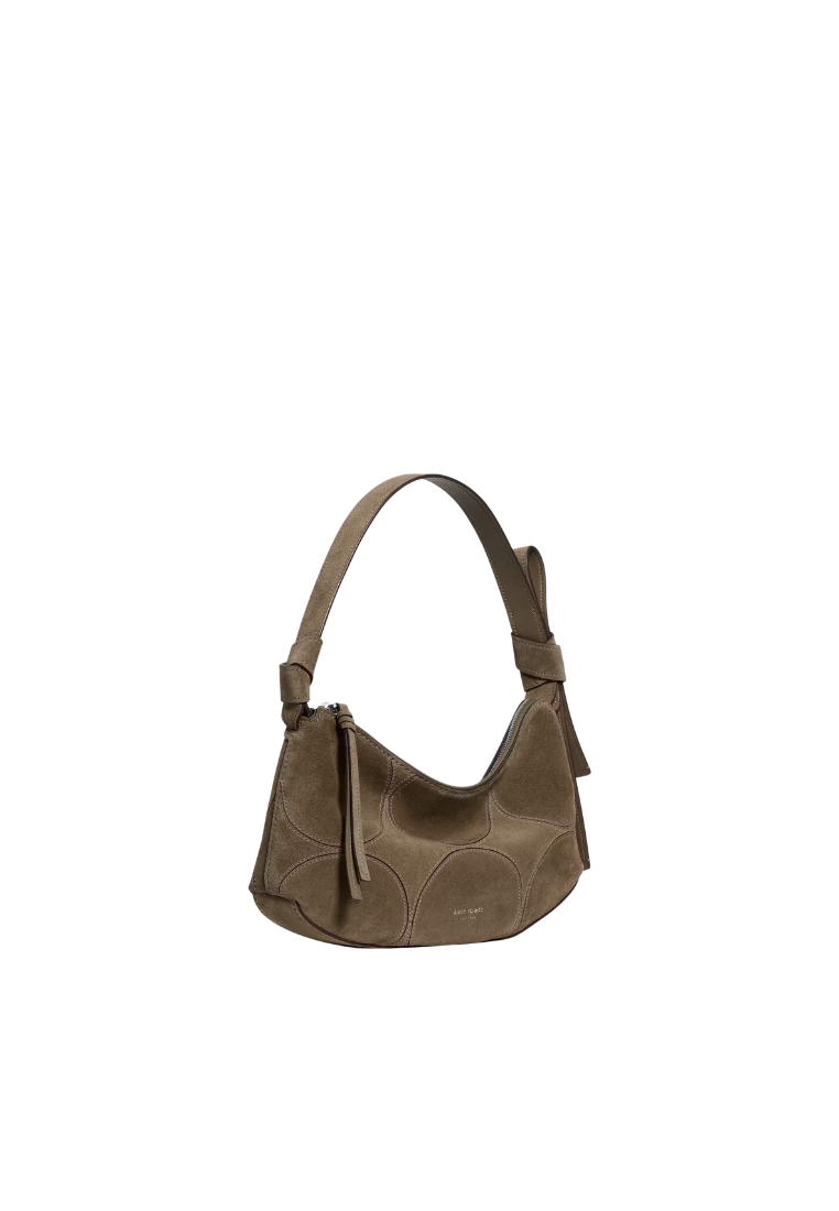( PREORDER ) Kate Spade Loop Dot Patchwork Shoulder Bag In Driftwood KP401
