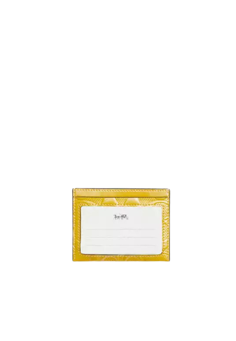 Coach Slim ID Card Case Signature In Gold CU119