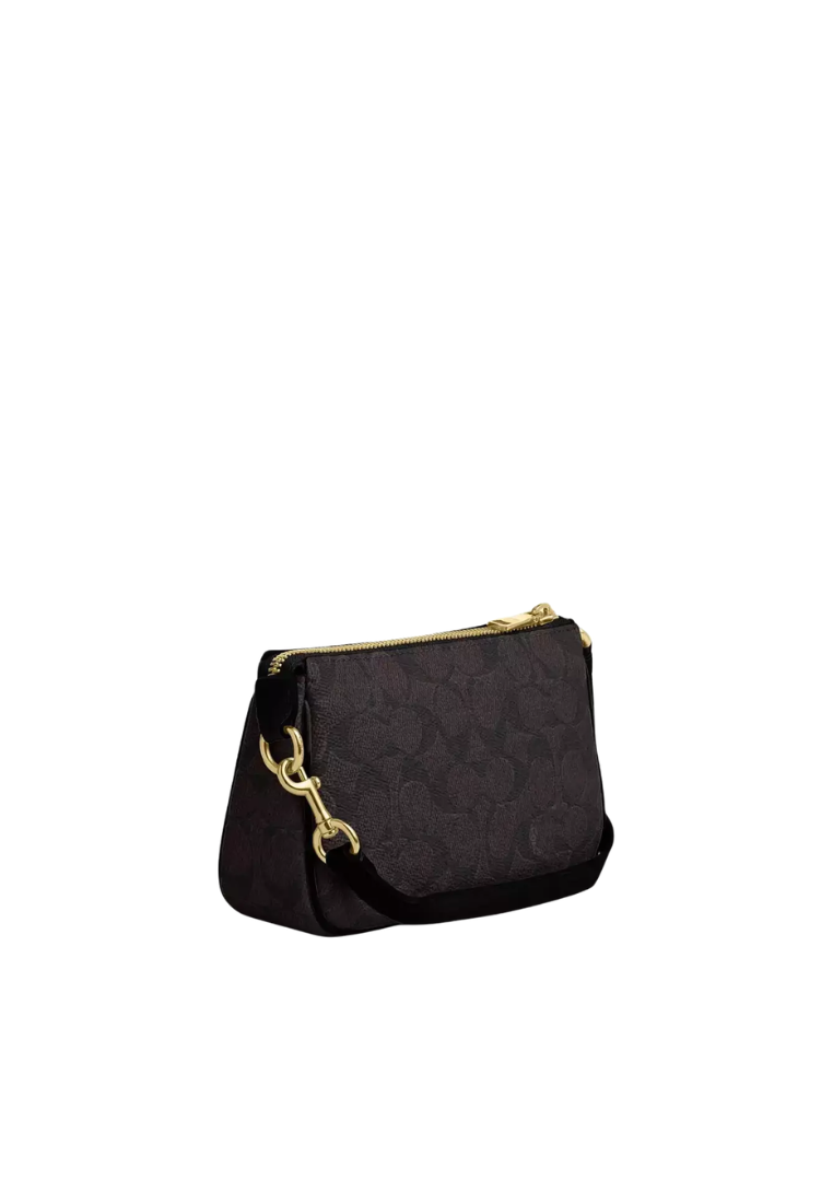 Coach Nolita 19 Shoulder Bag Signature Canvas In Walnut Black CW426