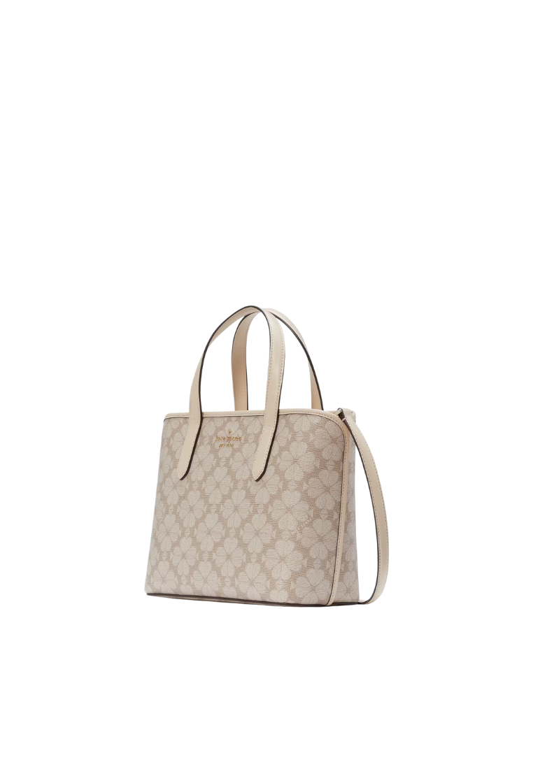 Kate Spade Signature Spade Flower Tote Bag Small In Dark Beige KH425