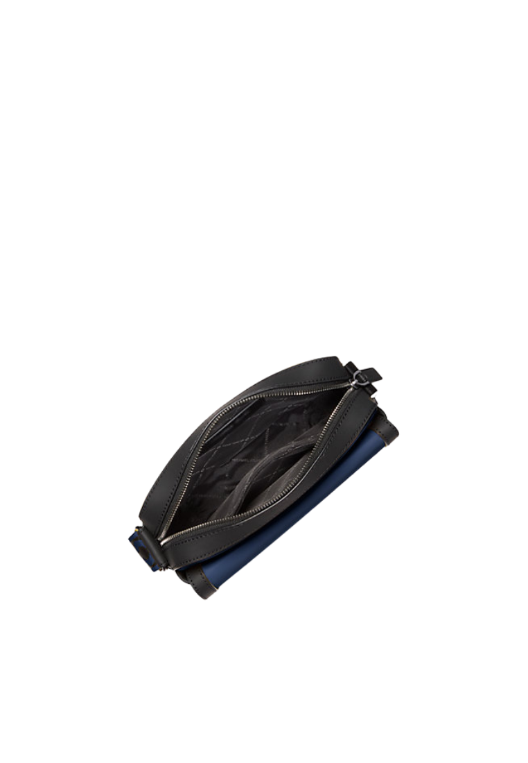 Michael Kors Lautner Medium Nylon Camera Crossbody Bag In Navy Blue Marine 37F5LLAM1B