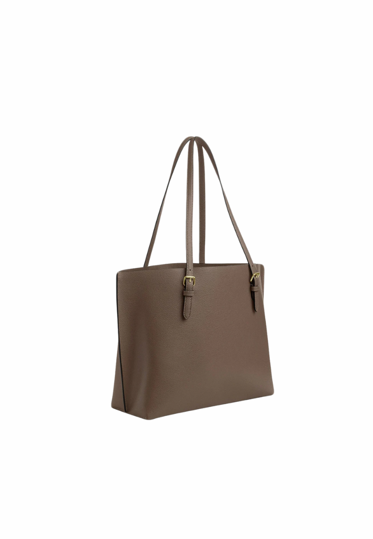 Coach Mollie Tote Bag In Dark Stone CV968