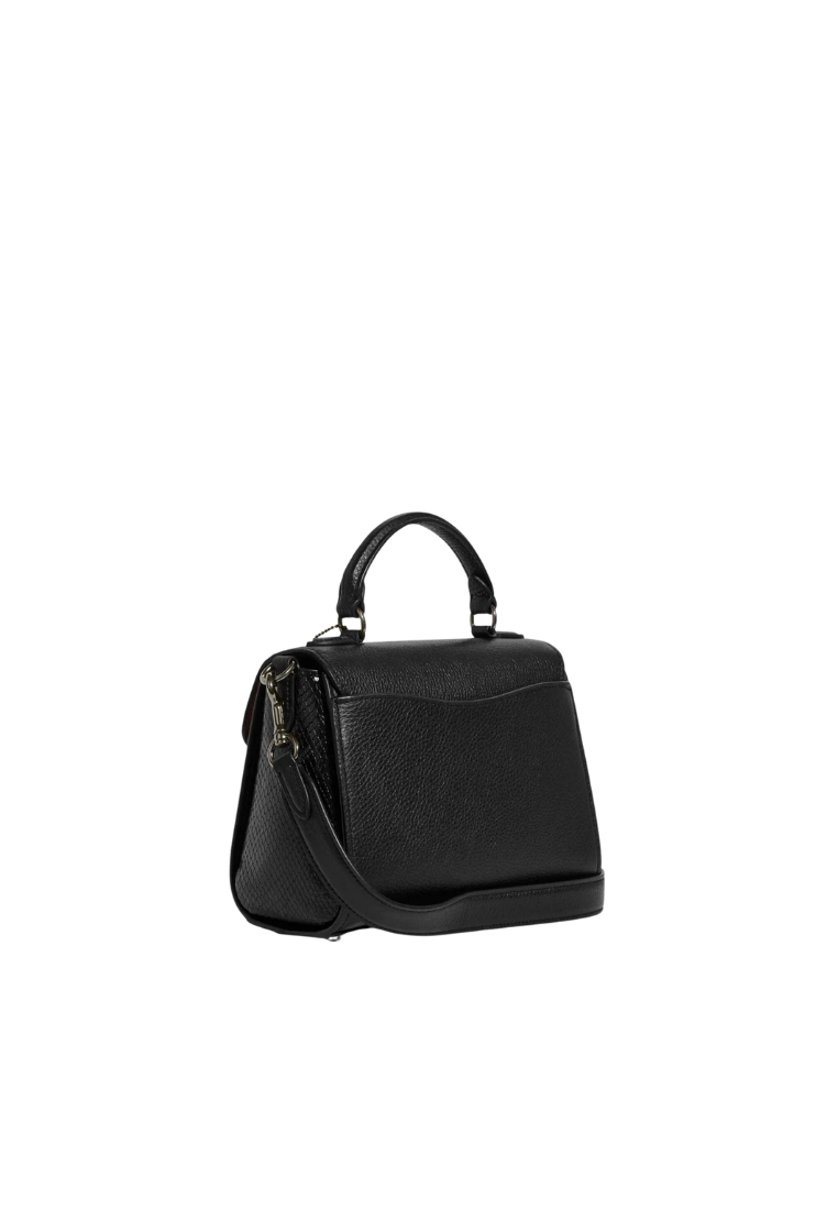 Coach Morgan CF321 Top Handle Satchel In Black Multi