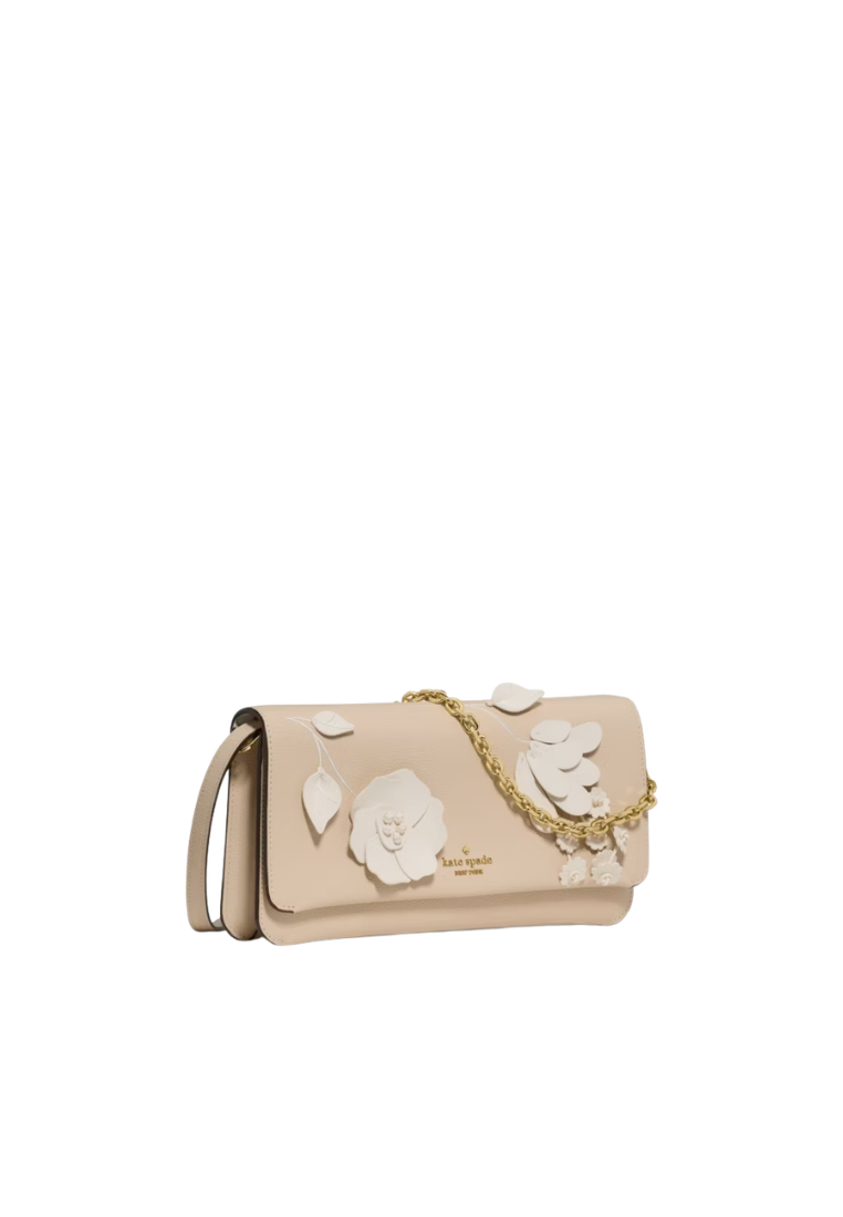 Kate Spade Ivy Floral Crossbody Bag In Milk Glass KO456