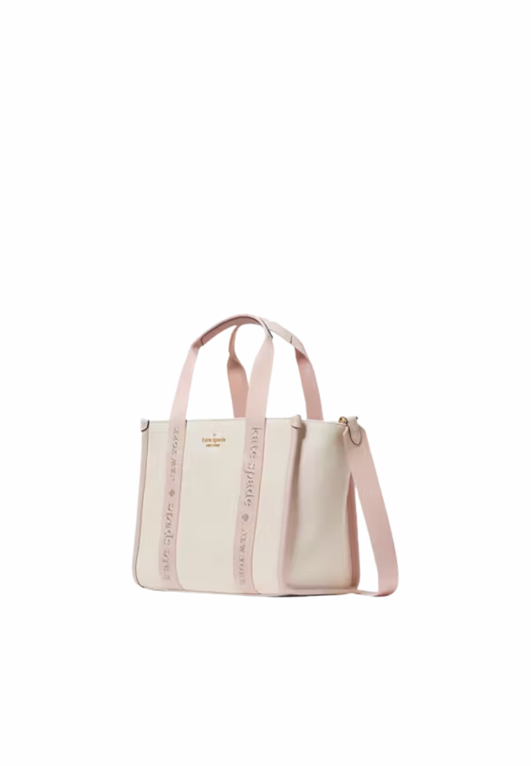 Kate Spade KIP Canvas Small Tote Bag In Rose Smoke KG767